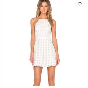 NBD white mini dress